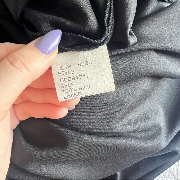 Tadashi Shoji Collection - Beaded Silk Maxi Dress - Black - Picture 6 of 13